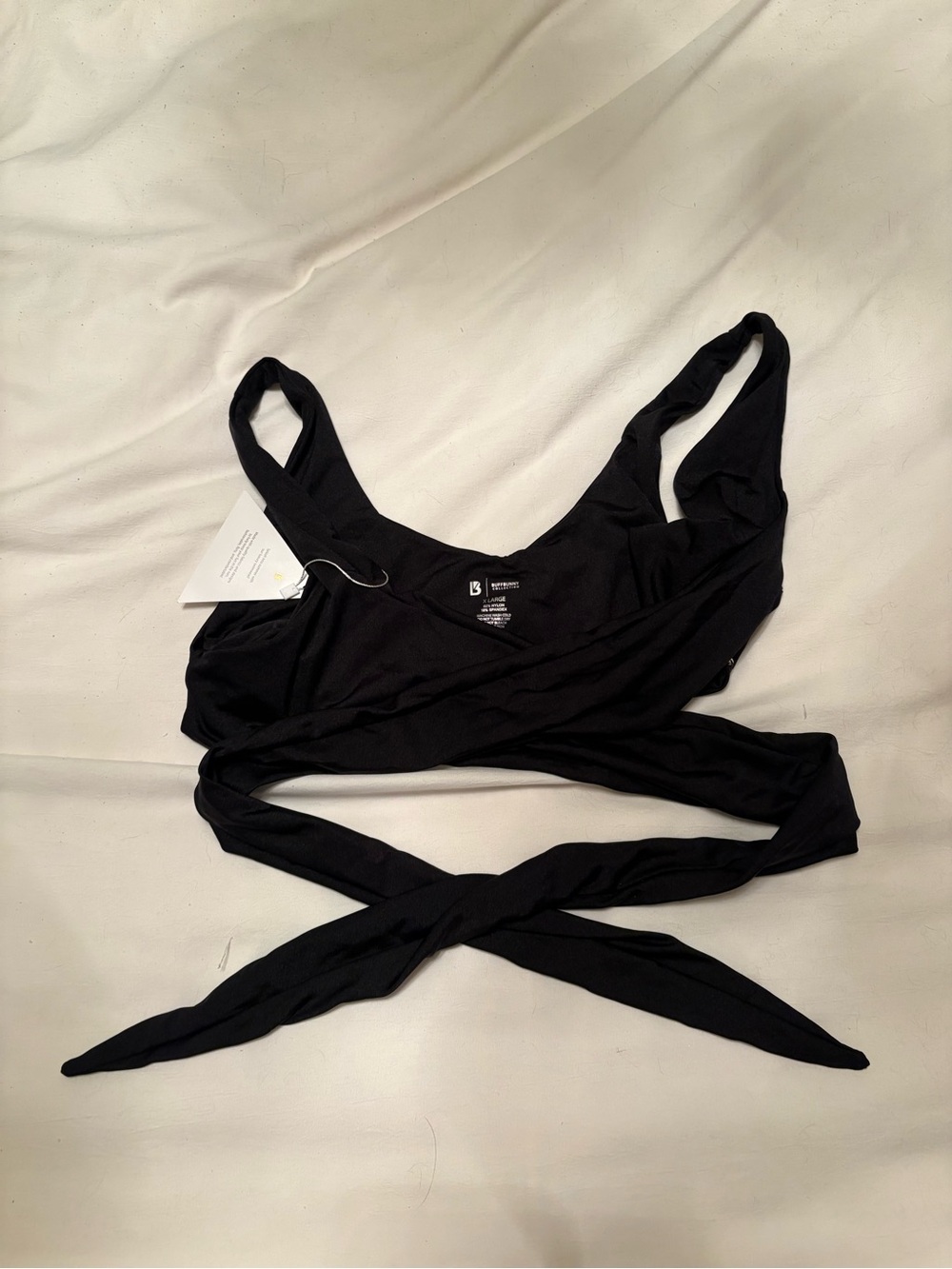 Black Wrap Bikini top